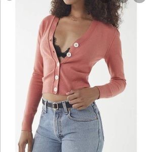 UO Blaire pink cardigan